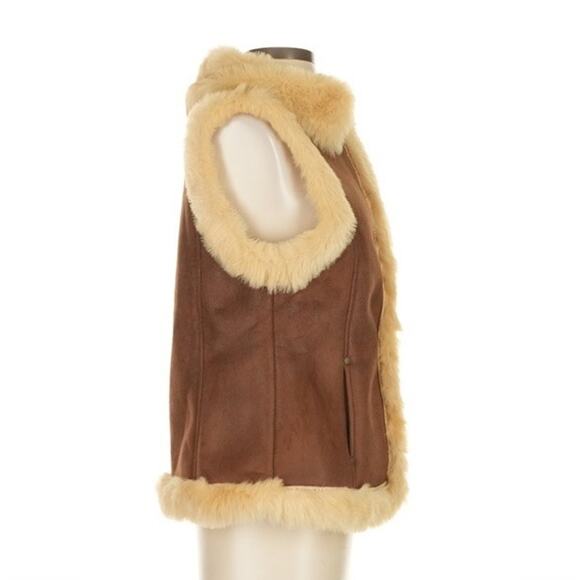 Tasha Polizzi Faux Fur Western Vest Boho Southwest small - Picture 4 of 7